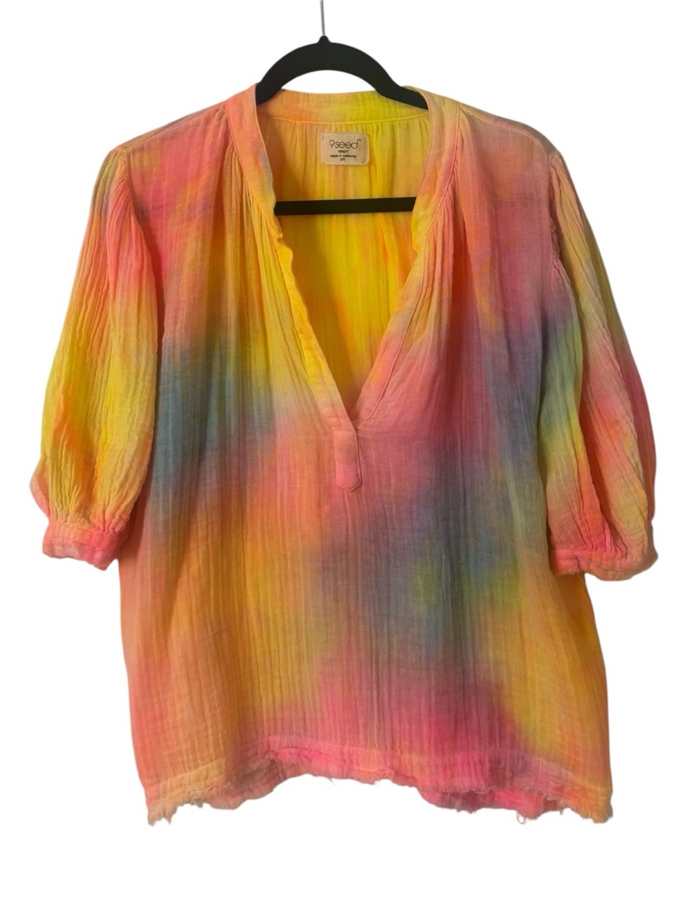 9seed Marrakesh Neon Tie Dye Top - Picture 2 of 5